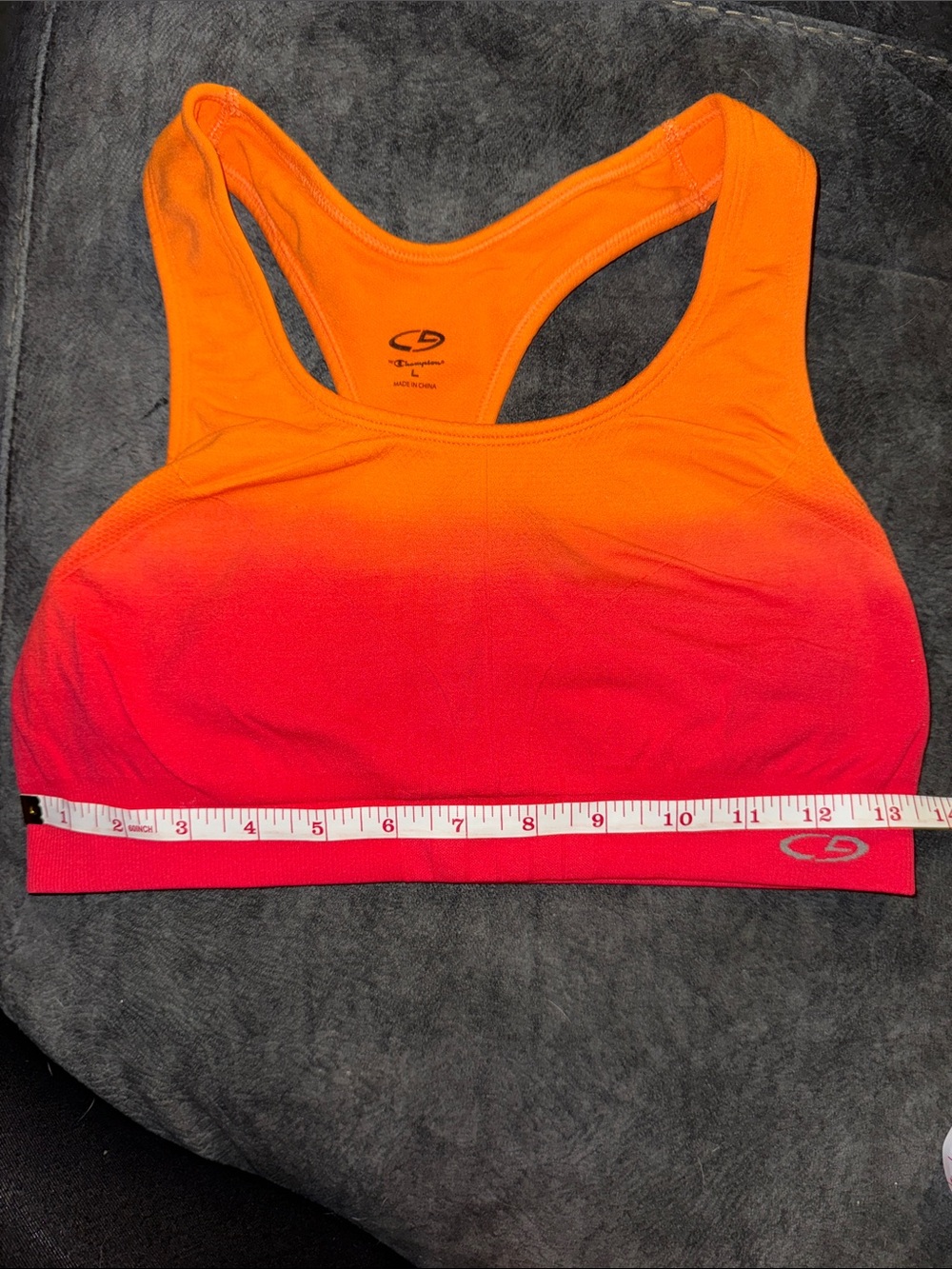 Nike Orange Ombre Sports Bra